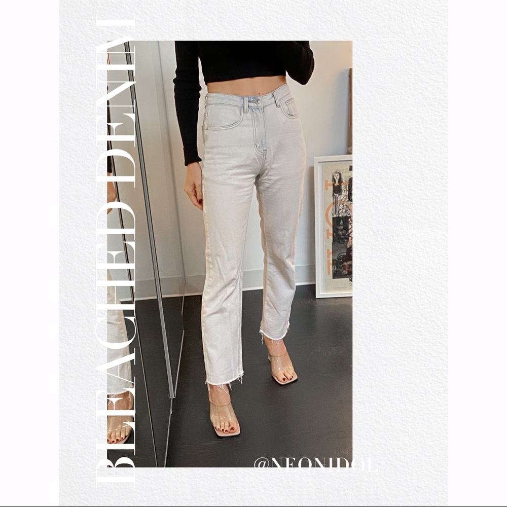 Bleach Washed Jeans